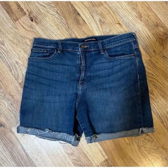 Calvin Klein Recycled Distressed Denim Cut Offs Shorts Size 12 - Picture 1 of 8